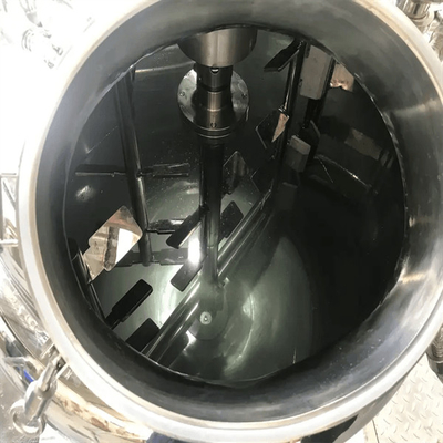 4200 R/Minの高速殺菌の対面感動的な乳化剤機械ステンレス鋼の化粧品の乳状になる鍋