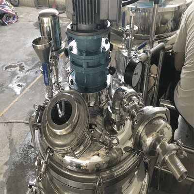 4200 R/Minの高速殺菌の対面感動的な乳化剤機械ステンレス鋼の化粧品の乳状になる鍋