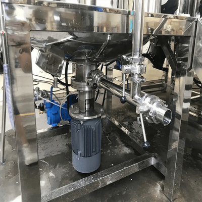 4200 R/Minの高速殺菌の対面感動的な乳化剤機械ステンレス鋼の化粧品の乳状になる鍋