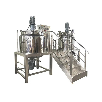 4200 R/Minの高速殺菌の対面感動的な乳化剤機械ステンレス鋼の化粧品の乳状になる鍋