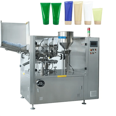 超音波自動食糧化粧品のクリーム色ののりのプラスチック管の満ちるシーリング機械